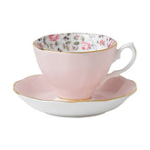 Royal Albert Rose Confetti Vintage Teacup & Saucer Boxed Set